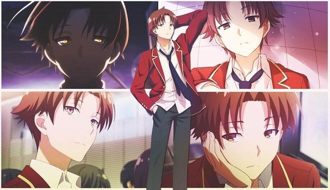 All of Kiyotaka’s facial expressions in the anime