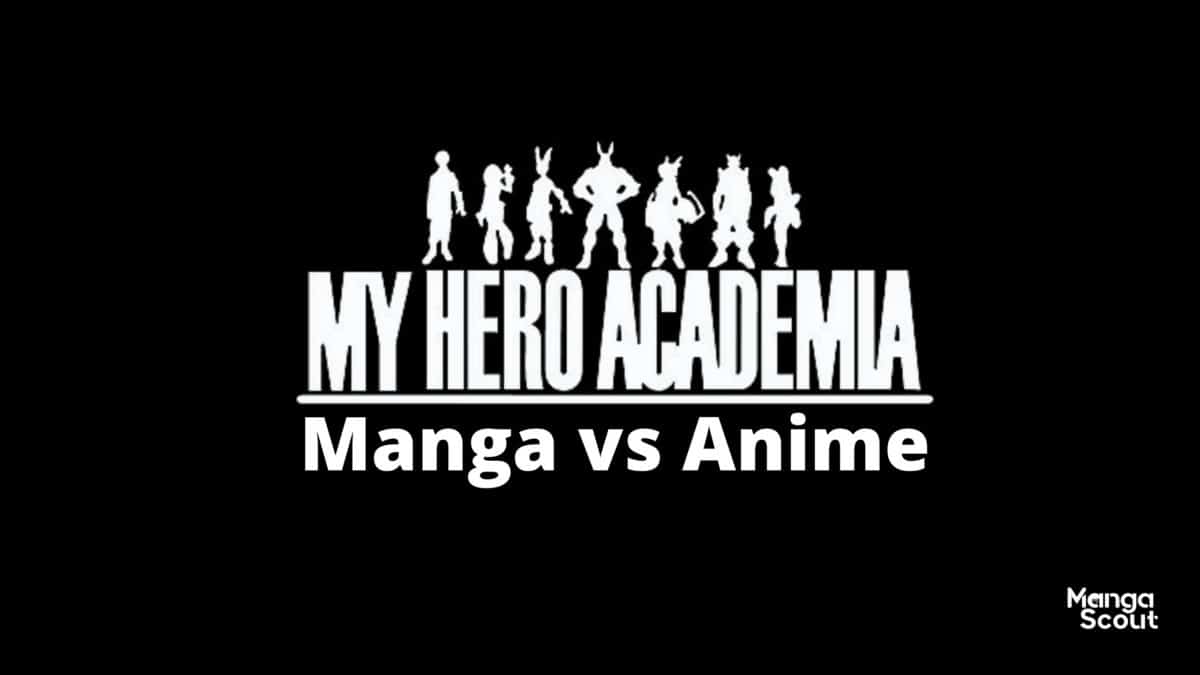 My hero manga vs anime